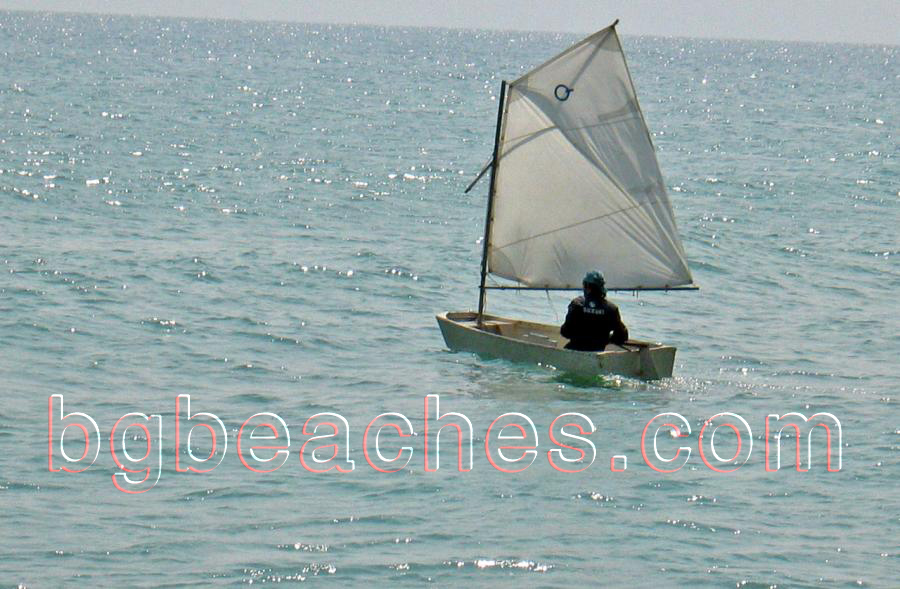 This is a home made sailing boat which is a great attraction to be witnessed in the water.