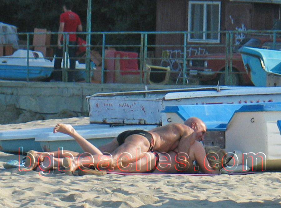 This is a special kind of massage which they offer only on the beach of Obzor.