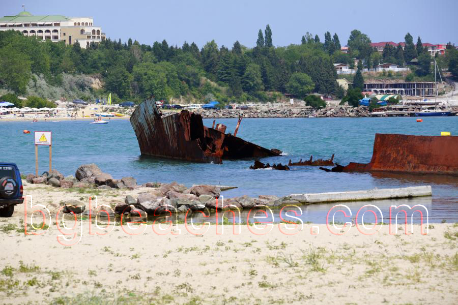These are the remains of the crashed several years ago ship.