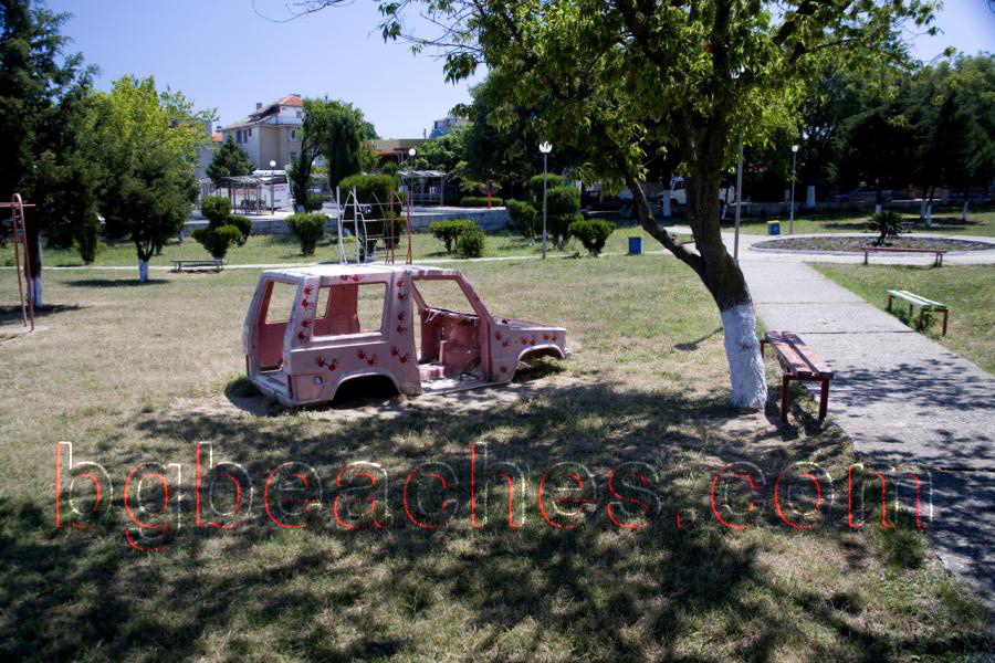 Ahtopol's Park is modest but fortunately it still exists. It is curious to know that this original car-toy is a product of a local plant.