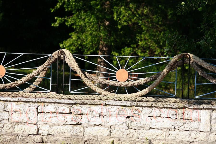 Оригинална декорация на ограда - морски стил. 